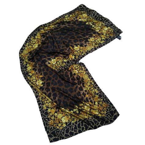 gianni versace scarf dots|Silk scarf Gianni Versace Black in Silk .